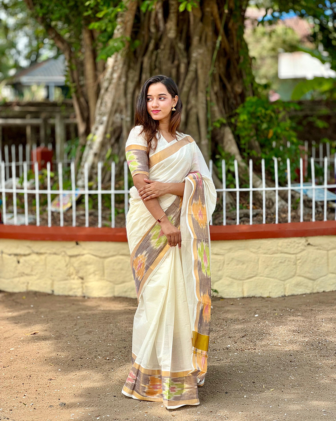 Pochampally Border Kerala Saree