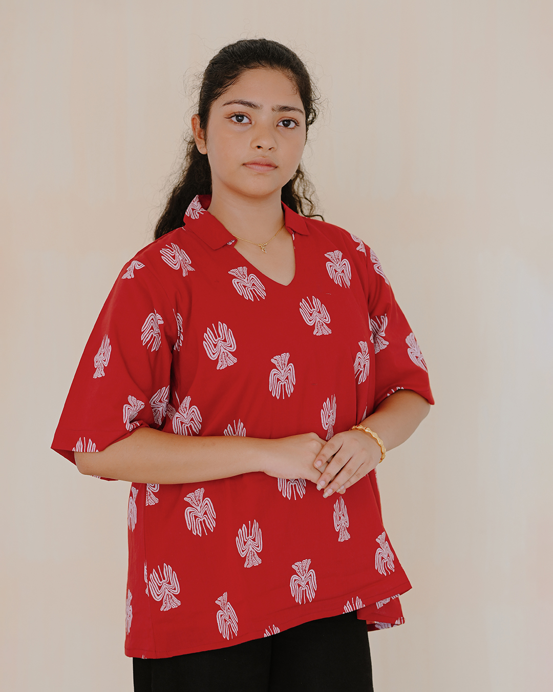 Ruby Charm Printed Top