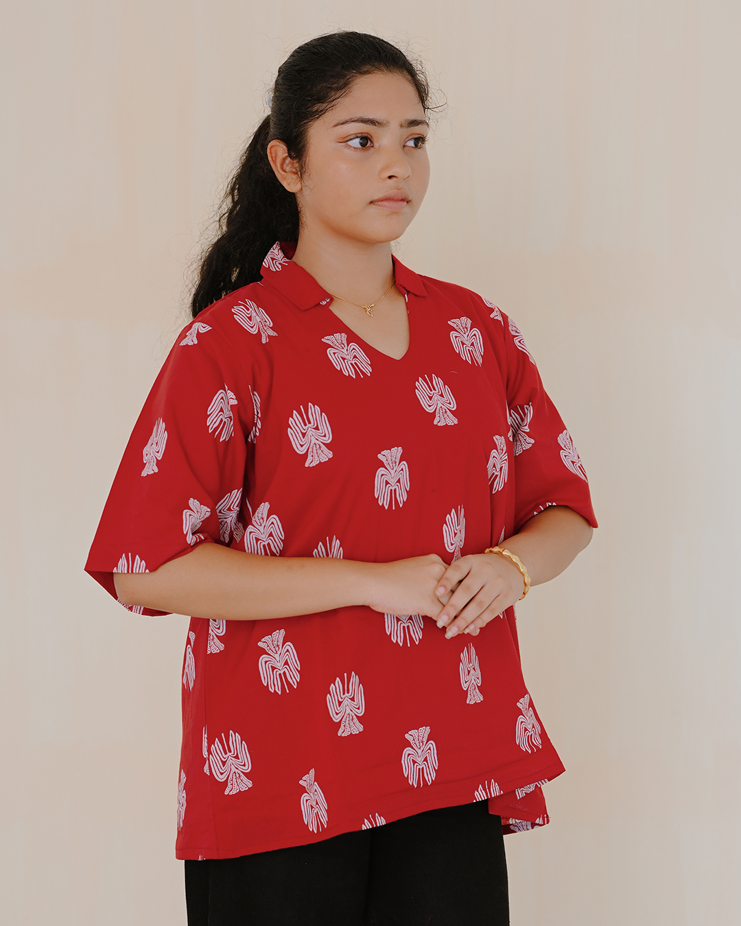 Ruby Charm Printed Top