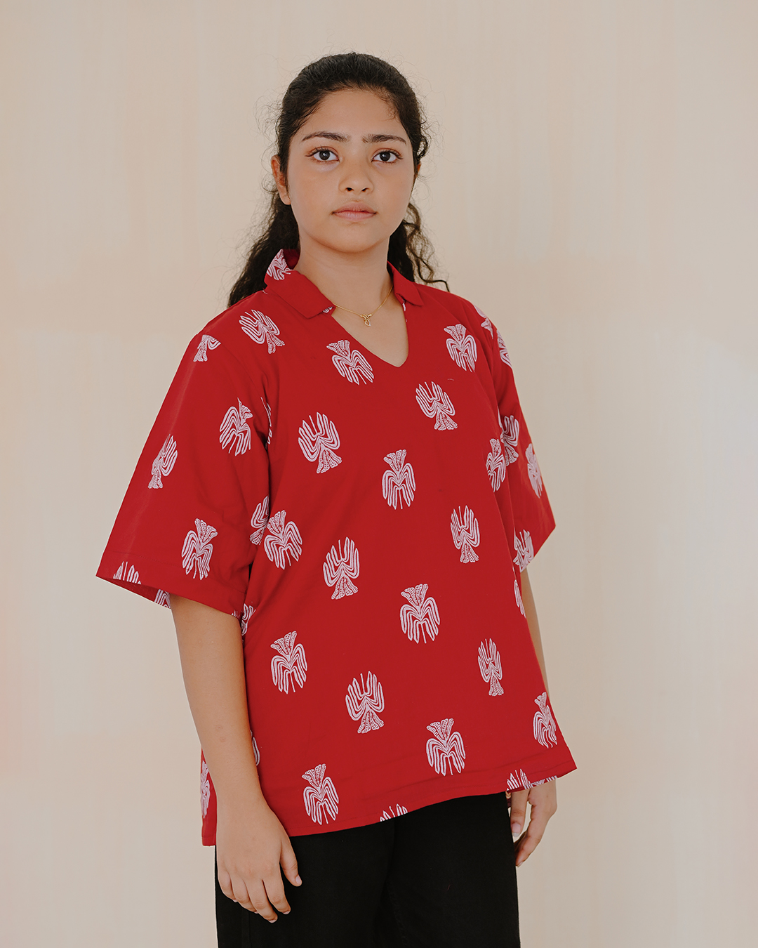 Ruby Charm Printed Top