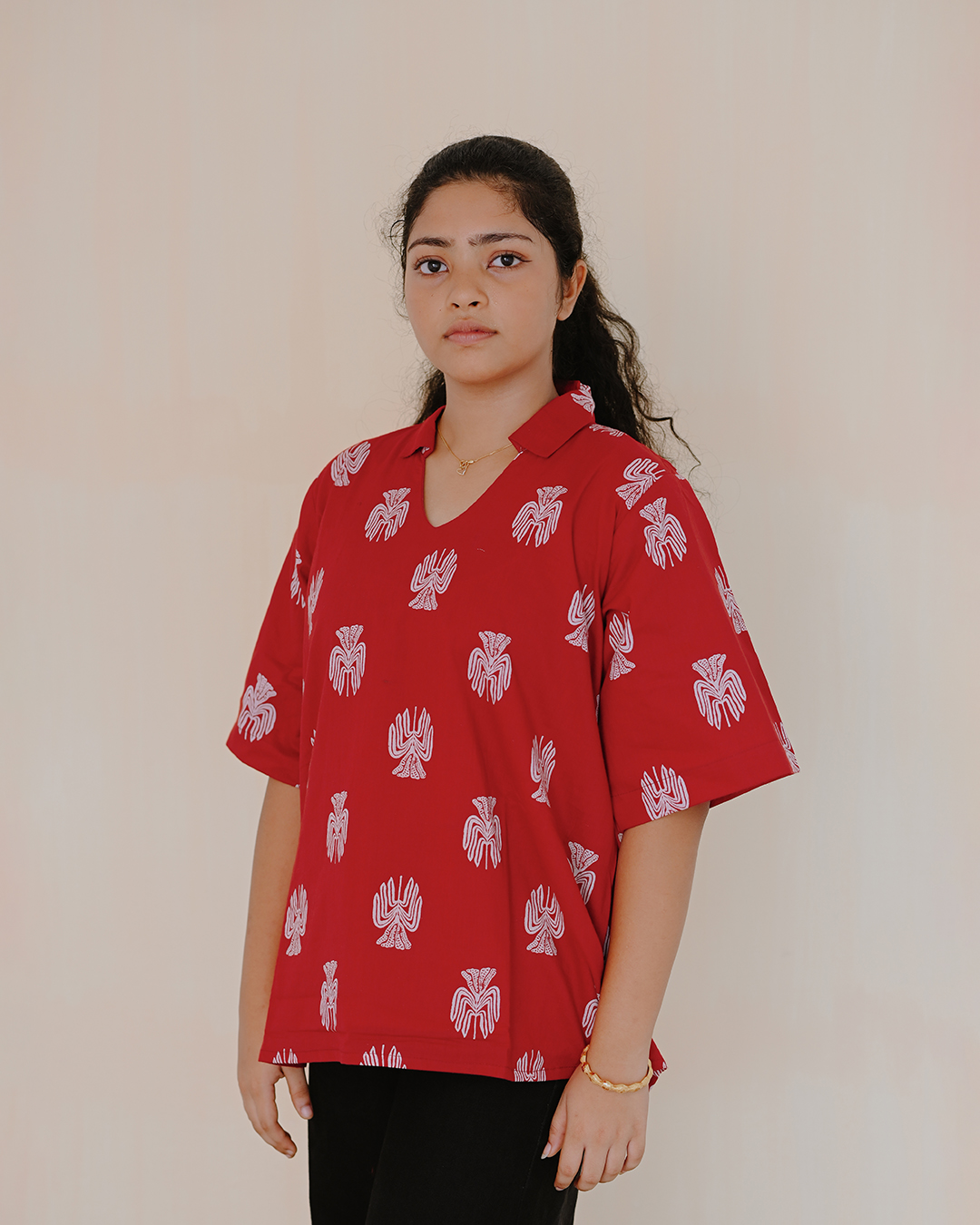 Ruby Charm Printed Top