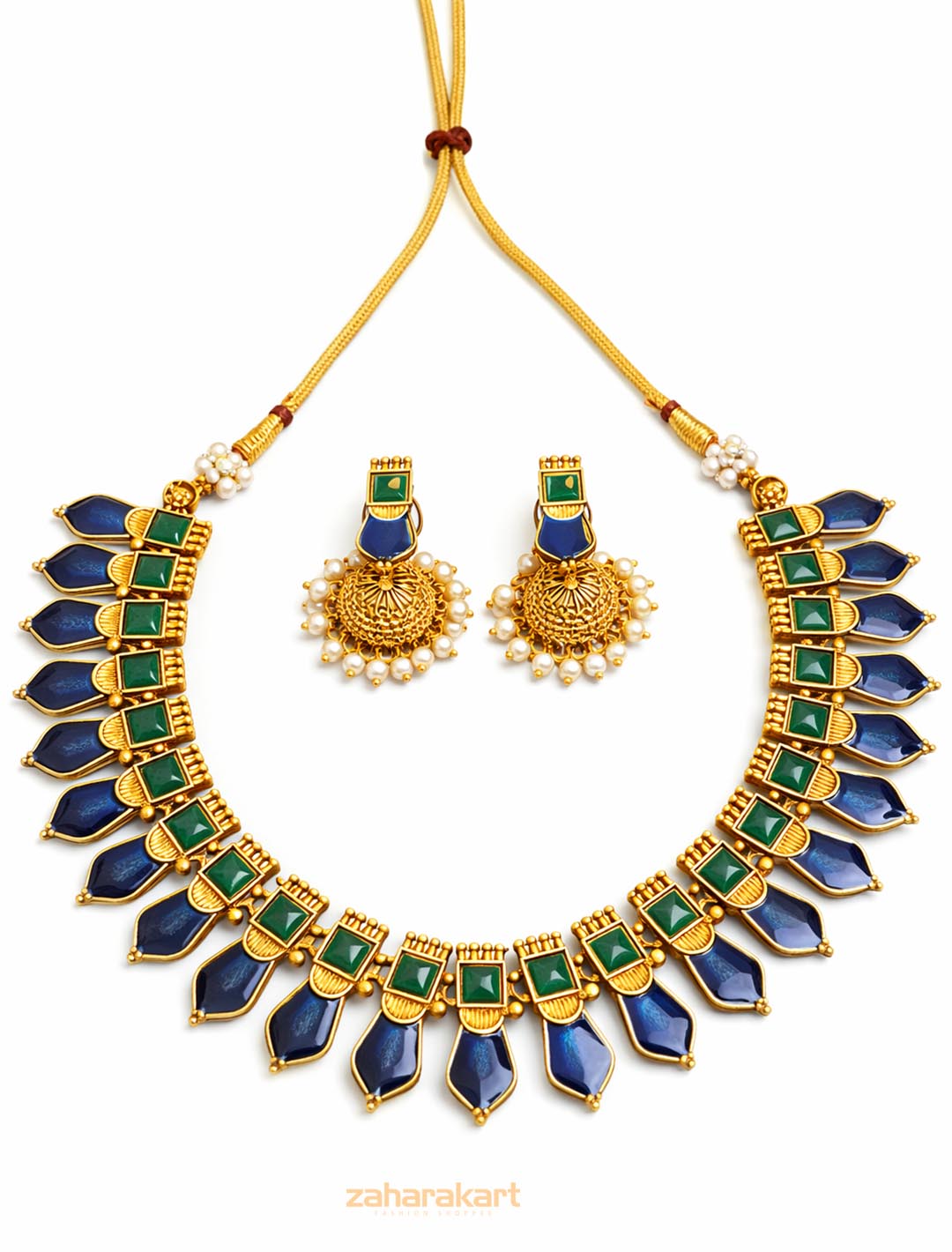 Kovai Matte Gold Necklace