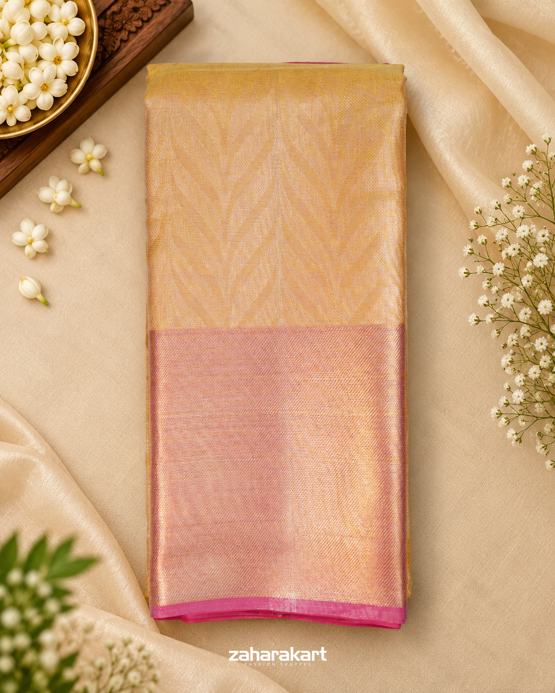 Jyothika Saree - Golden
